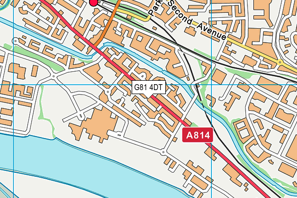 G81 4DT map - OS VectorMap District (Ordnance Survey)