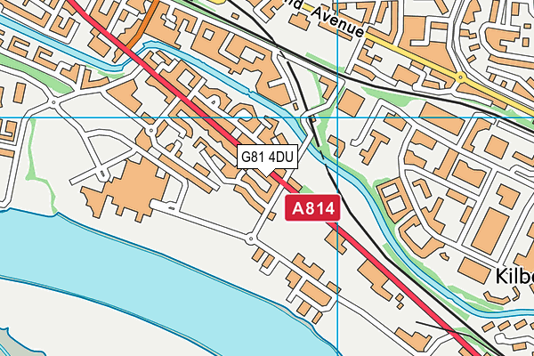 G81 4DU map - OS VectorMap District (Ordnance Survey)