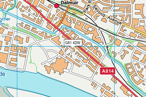 G81 4DW map - OS VectorMap District (Ordnance Survey)