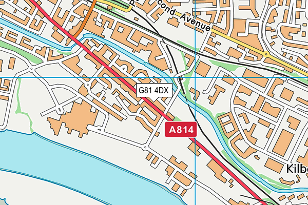 G81 4DX map - OS VectorMap District (Ordnance Survey)