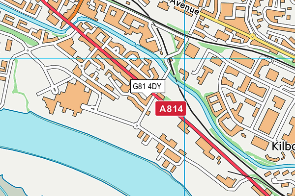 G81 4DY map - OS VectorMap District (Ordnance Survey)