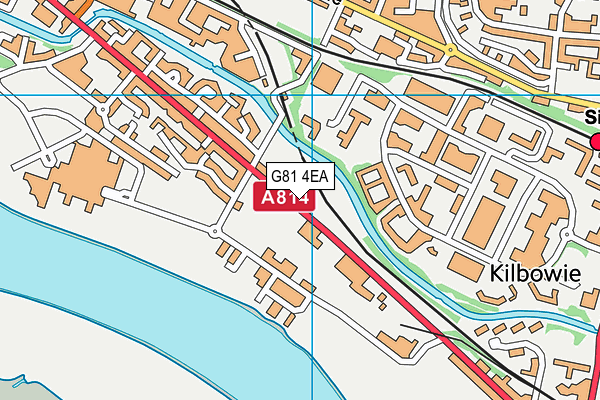 G81 4EA map - OS VectorMap District (Ordnance Survey)