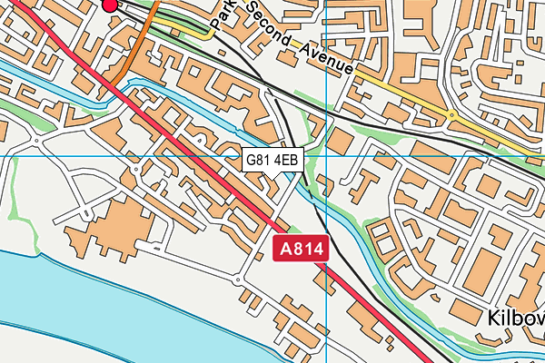 G81 4EB map - OS VectorMap District (Ordnance Survey)