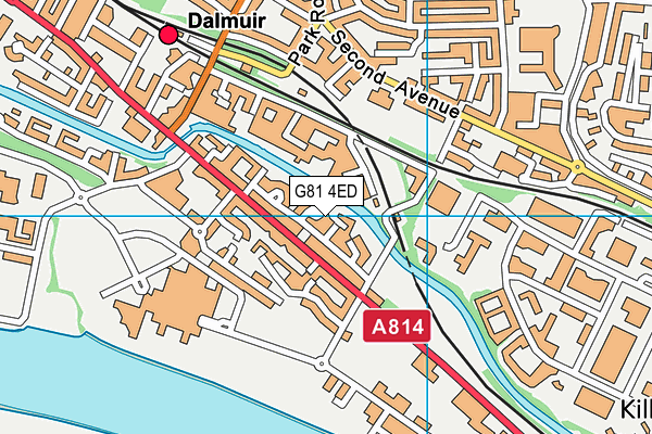 G81 4ED map - OS VectorMap District (Ordnance Survey)