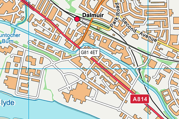 G81 4ET map - OS VectorMap District (Ordnance Survey)