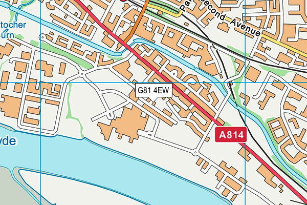 G81 4EW map - OS VectorMap District (Ordnance Survey)