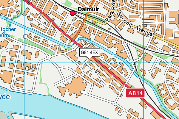 G81 4EX map - OS VectorMap District (Ordnance Survey)