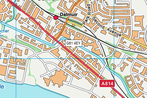 G81 4EY map - OS VectorMap District (Ordnance Survey)