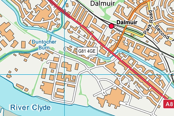 G81 4GE map - OS VectorMap District (Ordnance Survey)