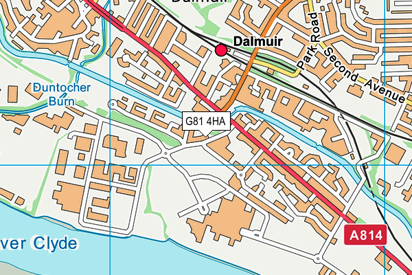 G81 4HA map - OS VectorMap District (Ordnance Survey)