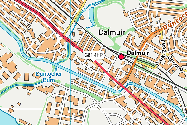 G81 4HP map - OS VectorMap District (Ordnance Survey)