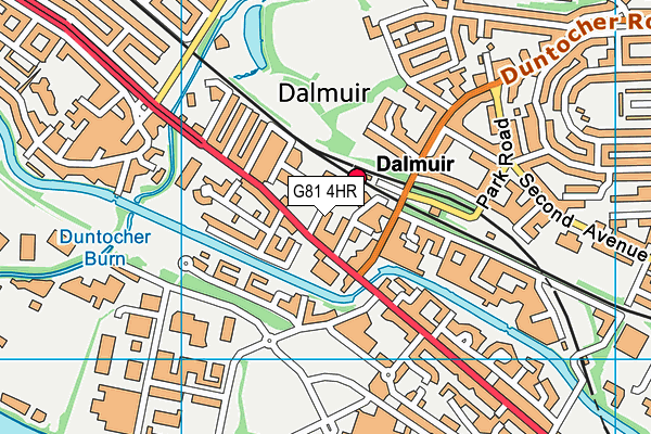 G81 4HR map - OS VectorMap District (Ordnance Survey)