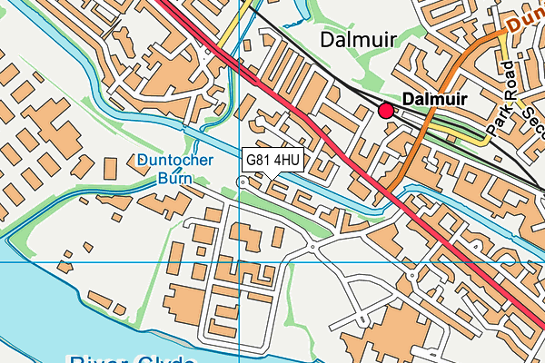 G81 4HU map - OS VectorMap District (Ordnance Survey)
