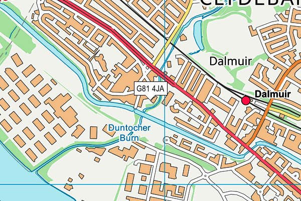 G81 4JA map - OS VectorMap District (Ordnance Survey)