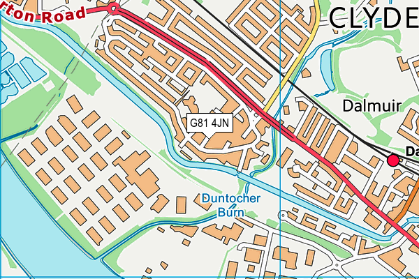 G81 4JN map - OS VectorMap District (Ordnance Survey)