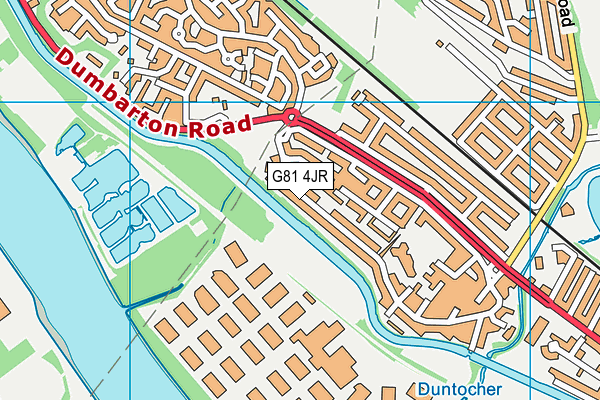 G81 4JR map - OS VectorMap District (Ordnance Survey)