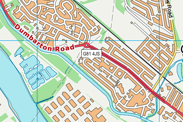 G81 4JS map - OS VectorMap District (Ordnance Survey)