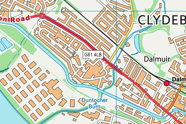 G81 4LB map - OS VectorMap District (Ordnance Survey)