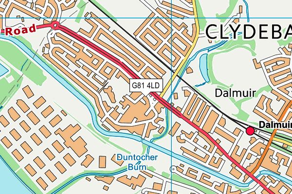 G81 4LD map - OS VectorMap District (Ordnance Survey)