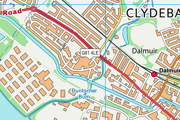 G81 4LE map - OS VectorMap District (Ordnance Survey)