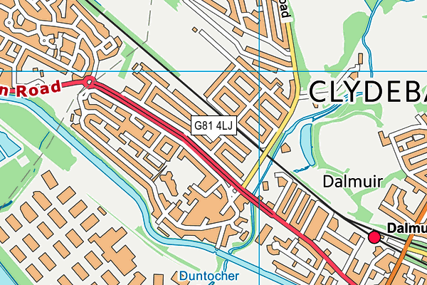 G81 4LJ map - OS VectorMap District (Ordnance Survey)