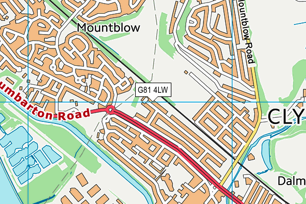 G81 4LW map - OS VectorMap District (Ordnance Survey)