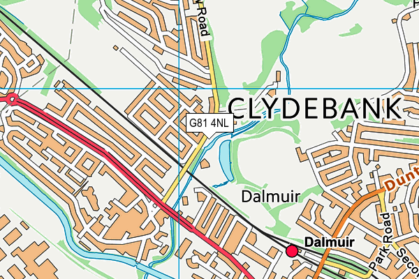 G81 4NL map - OS VectorMap District (Ordnance Survey)