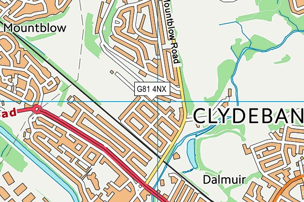 G81 4NX map - OS VectorMap District (Ordnance Survey)