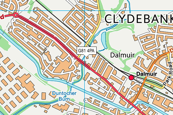 G81 4PA map - OS VectorMap District (Ordnance Survey)