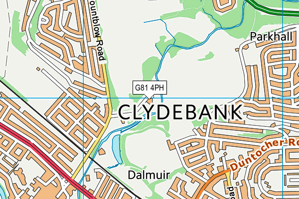 G81 4PH map - OS VectorMap District (Ordnance Survey)