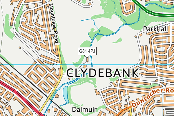 G81 4PJ map - OS VectorMap District (Ordnance Survey)