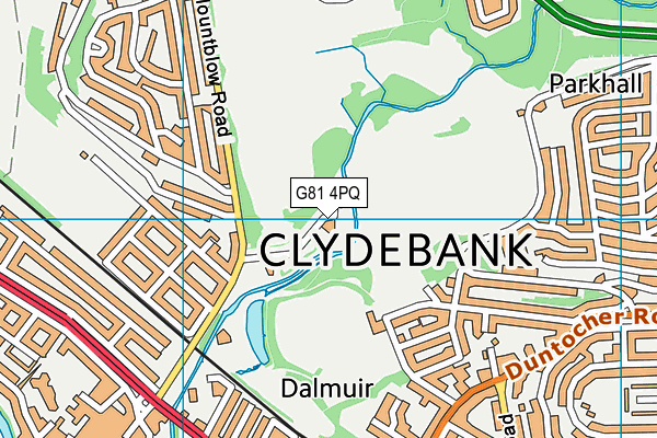 G81 4PQ map - OS VectorMap District (Ordnance Survey)