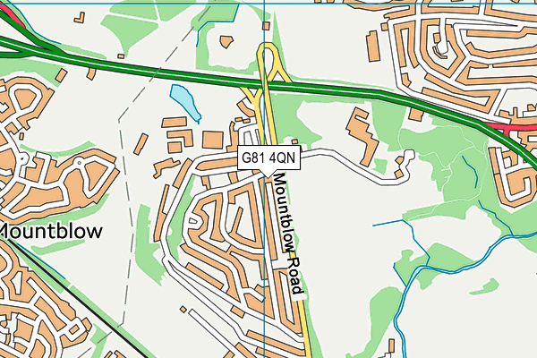 G81 4QN map - OS VectorMap District (Ordnance Survey)