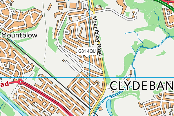 G81 4QU map - OS VectorMap District (Ordnance Survey)