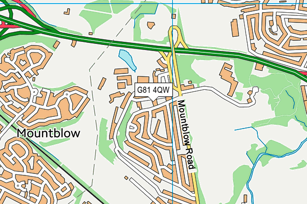 G81 4QW map - OS VectorMap District (Ordnance Survey)