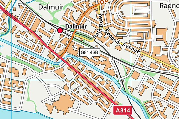 G81 4SB map - OS VectorMap District (Ordnance Survey)