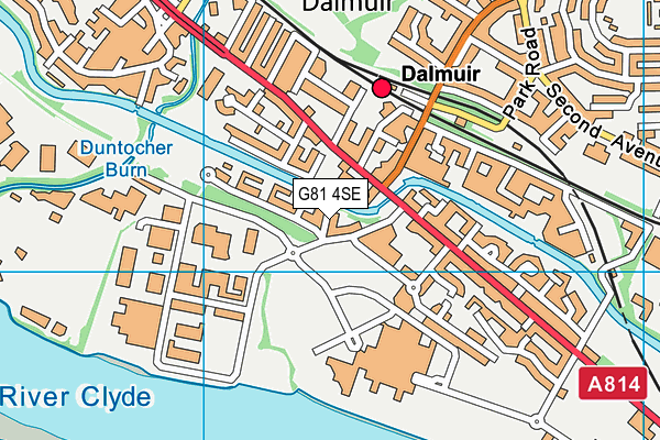 G81 4SE map - OS VectorMap District (Ordnance Survey)