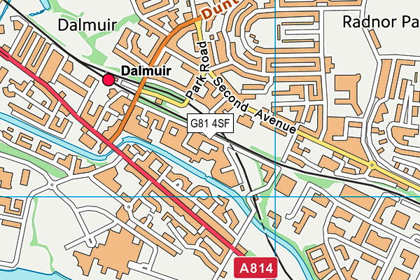 G81 4SF map - OS VectorMap District (Ordnance Survey)