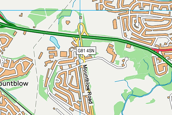 G81 4SN map - OS VectorMap District (Ordnance Survey)