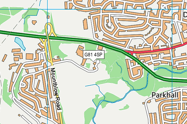 G81 4SP map - OS VectorMap District (Ordnance Survey)