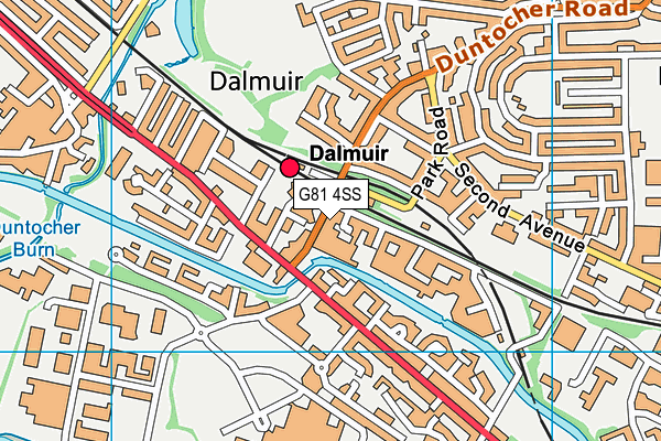 G81 4SS map - OS VectorMap District (Ordnance Survey)