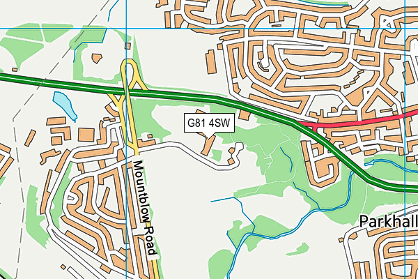 G81 4SW map - OS VectorMap District (Ordnance Survey)