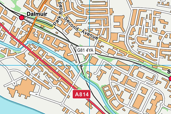 G81 4YA map - OS VectorMap District (Ordnance Survey)