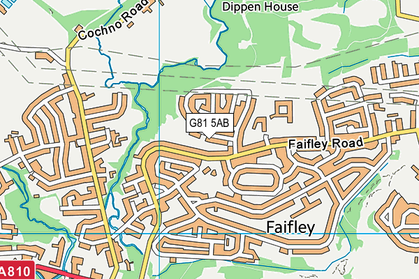 G81 5AB map - OS VectorMap District (Ordnance Survey)