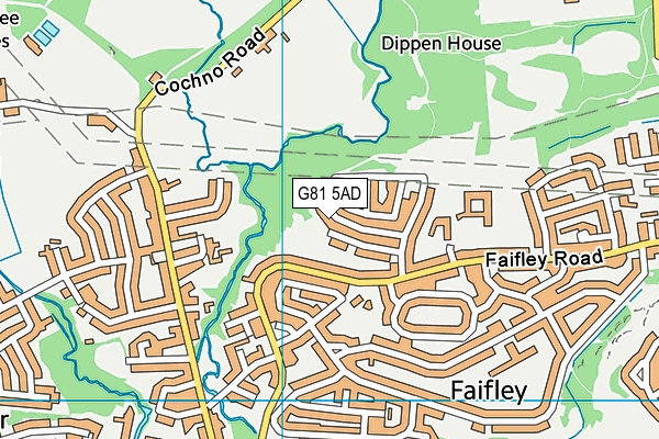 G81 5AD map - OS VectorMap District (Ordnance Survey)