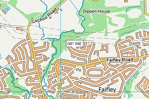 G81 5AE map - OS VectorMap District (Ordnance Survey)