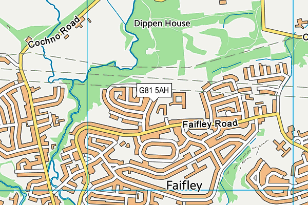 G81 5AH map - OS VectorMap District (Ordnance Survey)