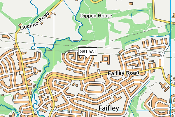 G81 5AJ map - OS VectorMap District (Ordnance Survey)