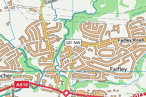 G81 5AN map - OS VectorMap District (Ordnance Survey)