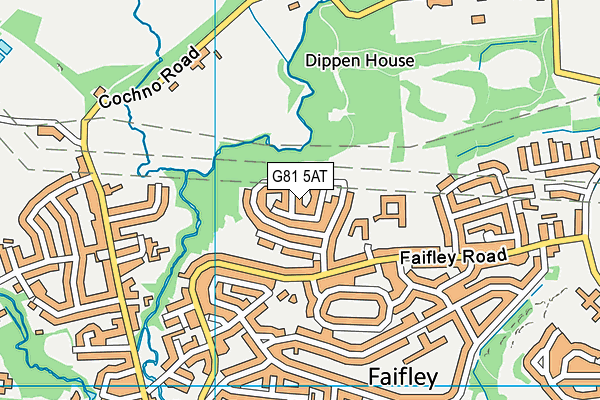 G81 5AT map - OS VectorMap District (Ordnance Survey)